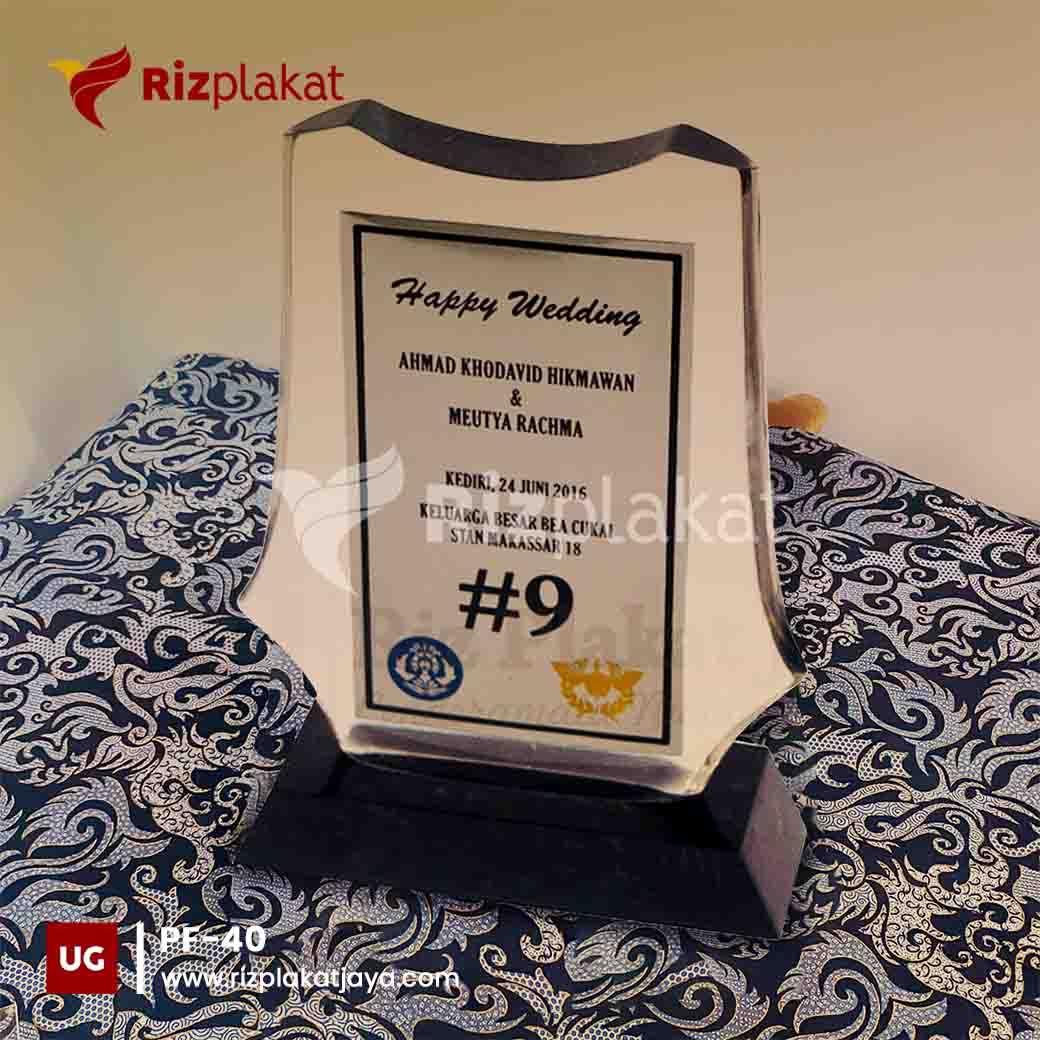 Plakat Resin Wedding Custom Tulisan