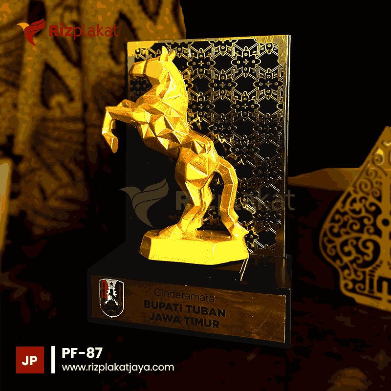 Plakat Resin Cinderamata Bupati Tuban Jawa Timur