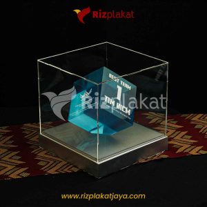 Plakat Resin 3D dalam Box Akrilik